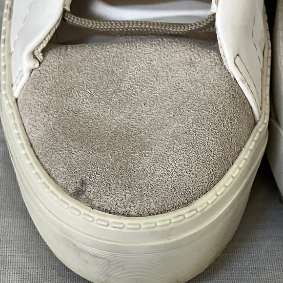 Zara size 39 Beige / White Leopard print at heel 1” high sole Textured Sneakers - Picture 8 of 16